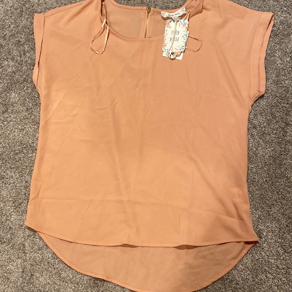 NWT Pink rose shirt
